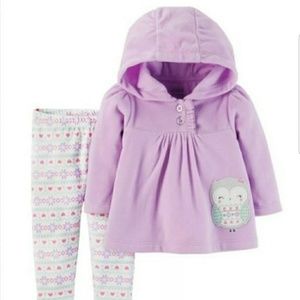 9 months baby girl winter owl outfit